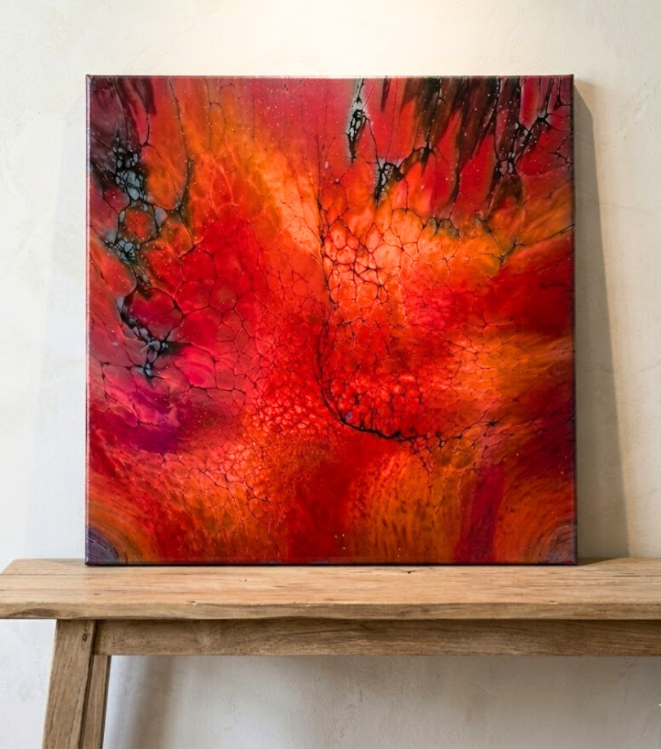 Ignis occultus, 40 x 40 cm